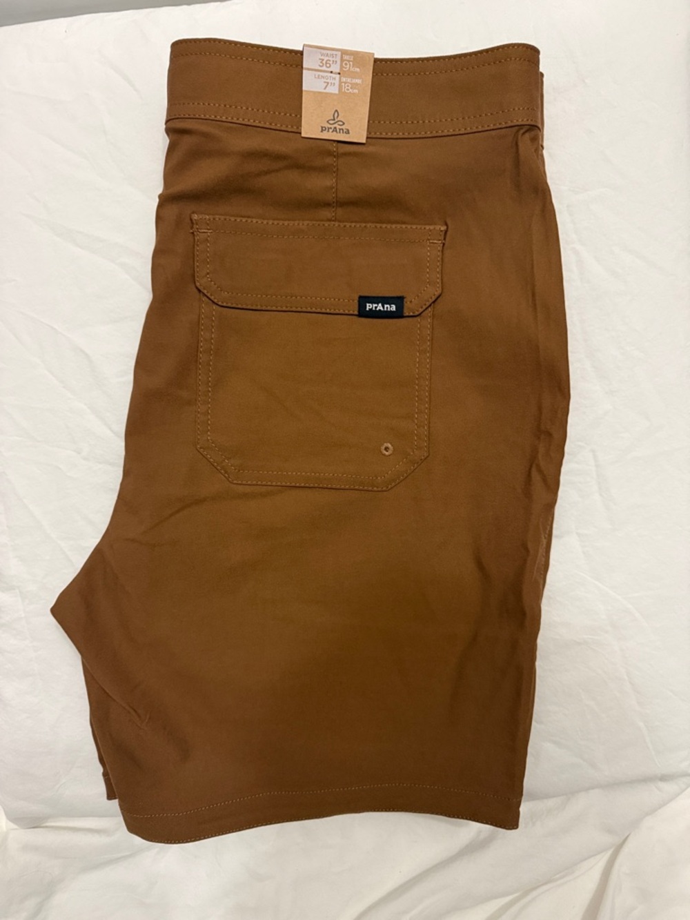 Prana Men's Stretch Zion Hybrid Short II - Caramel Brown